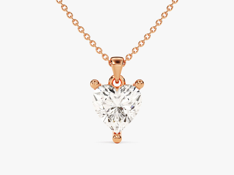 Heart Cut Solitaire Pendant (1.00 CT)