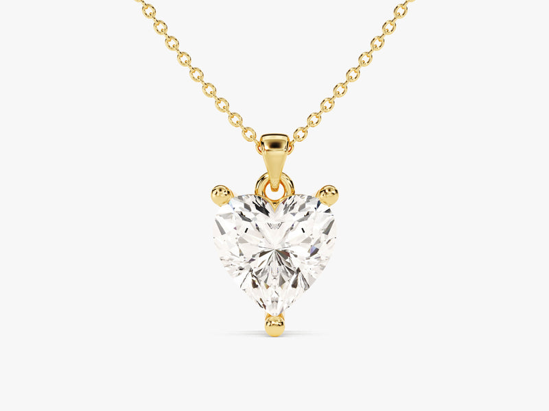 Heart Cut Solitaire Pendant (1.50 CT)