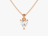 Heart Cut Solitaire Pendant (0.50 CT)