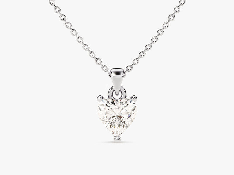 Heart Cut Solitaire Pendant (0.50 CT)
