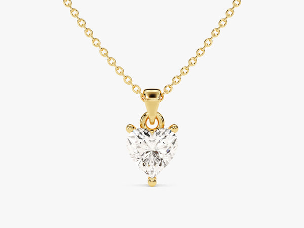 Heart Cut Solitaire Pendant (0.50 CT)
