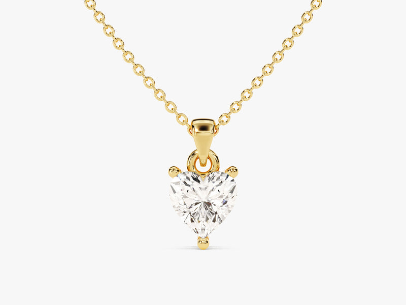 Heart Cut Solitaire Pendant (0.50 CT)