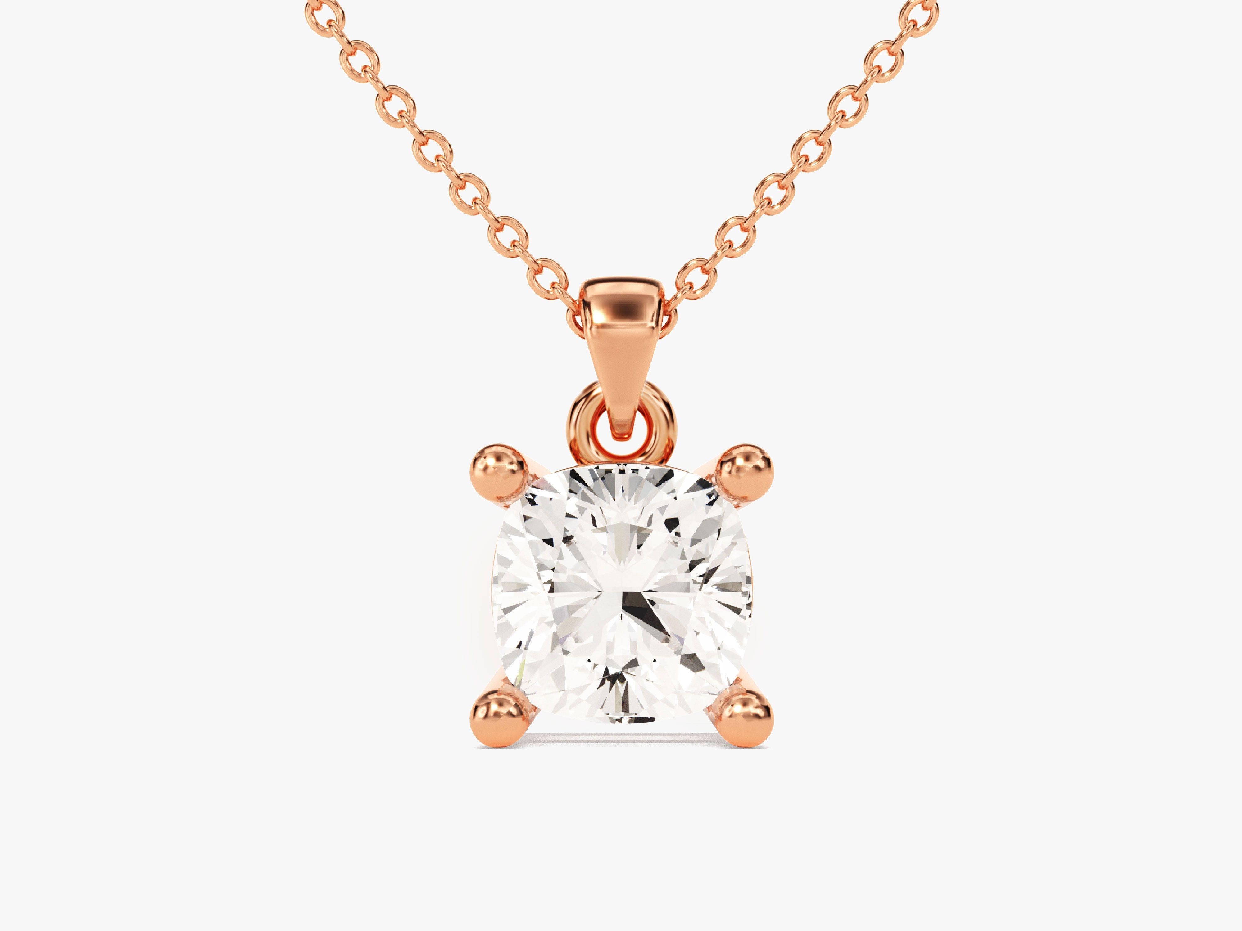 Rose gold diamond pendant necklace for jewelry lovers
