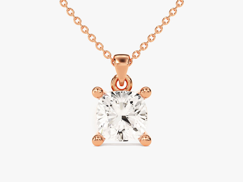 Cushion Cut Solitaire Pendant (1.00 CT)