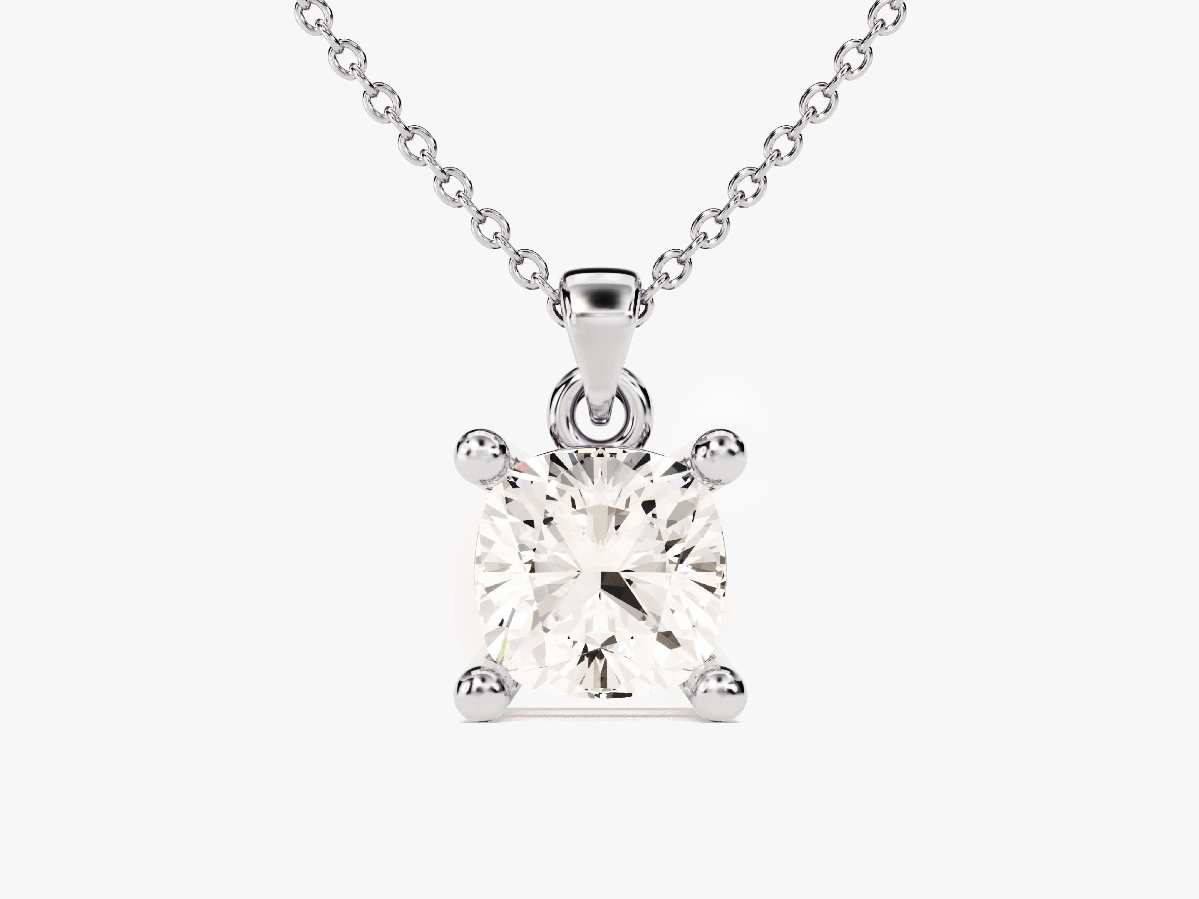 Diamond solitaire pendant necklace, fine jewelry, luxury gift