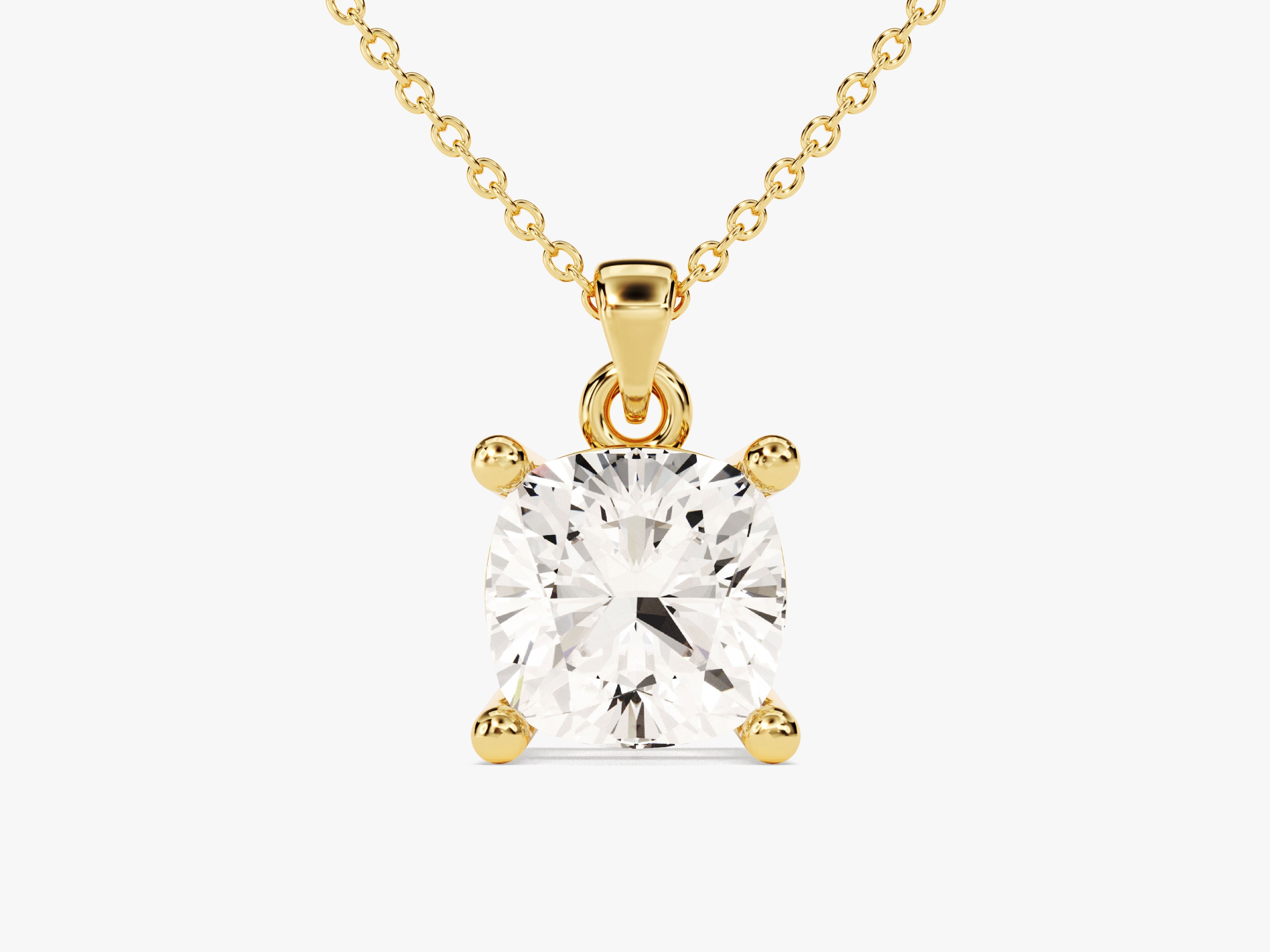 Gold diamond pendant necklace, fine jewelry, luxury gift