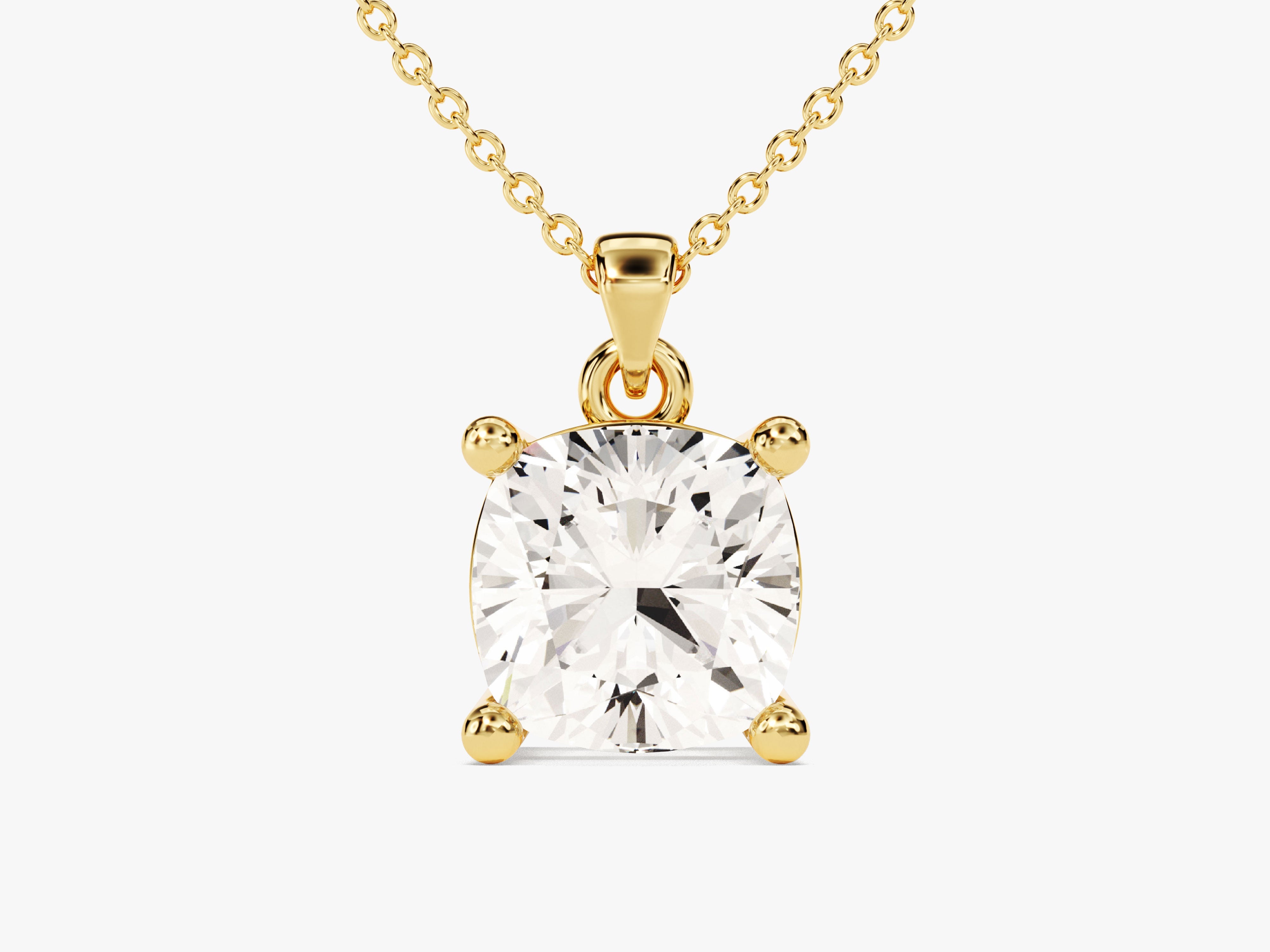 Gold diamond pendant necklace jewelry