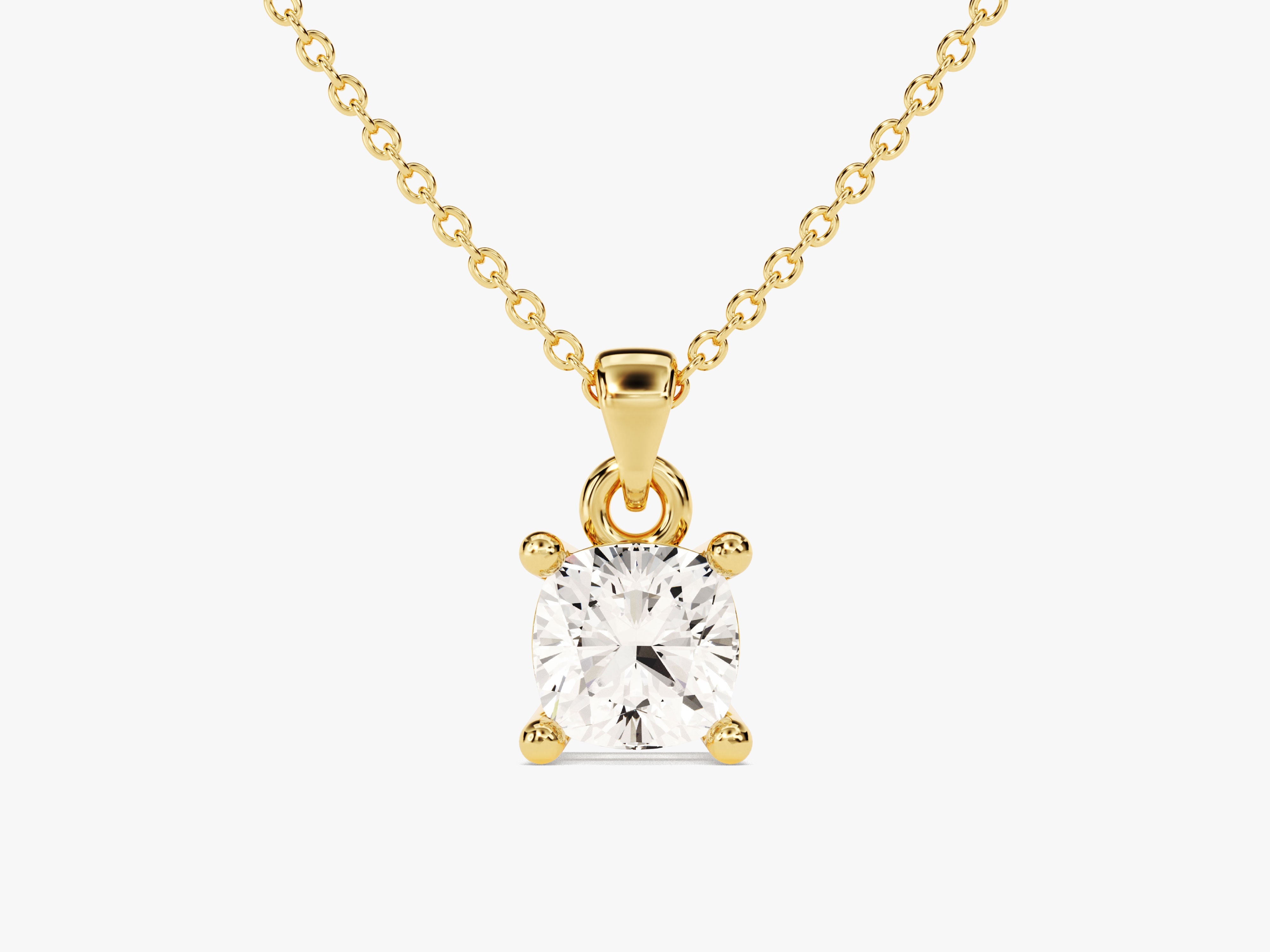 Gold diamond pendant necklace, fine jewelry, elegant design