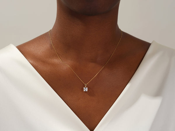 Asscher Cut Solitaire Pendant (2.00 CT)