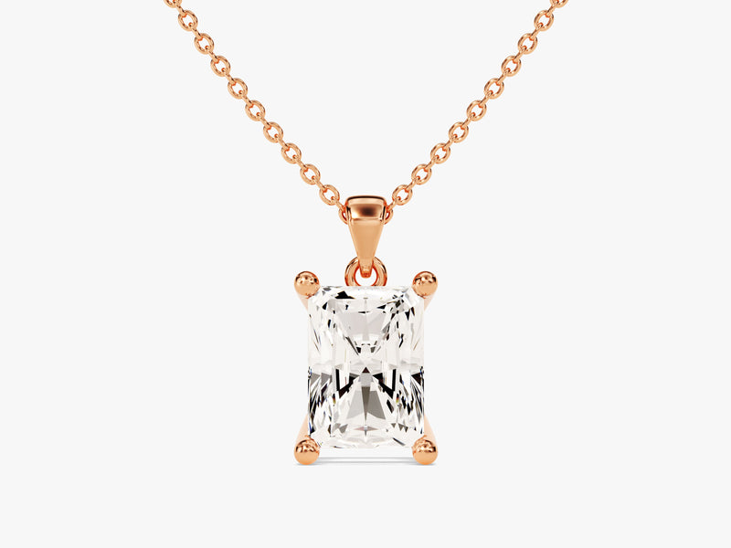 Radiant Cut Solitaire Pendant (1.00 CT)