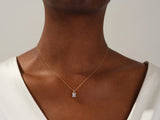 Emerald Cut Solitaire Pendant (1.00 CT)
