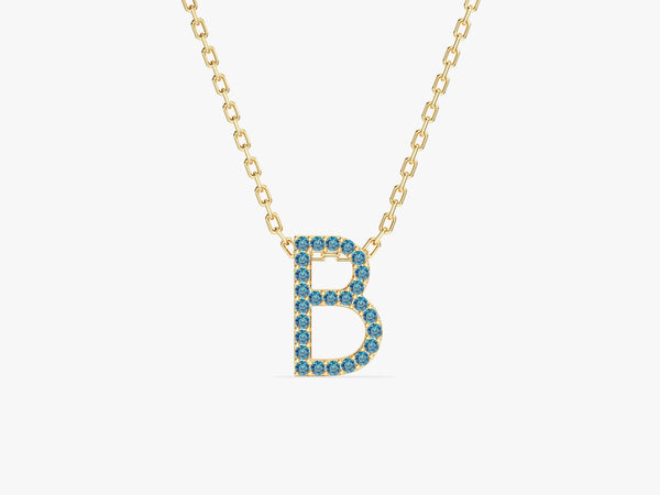 Birthstone Letter Necklace