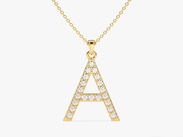 Initial Large Letter Necklace