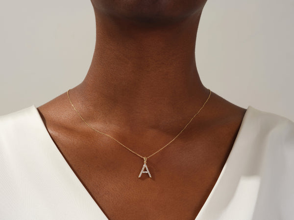 Initial Large Letter Necklace