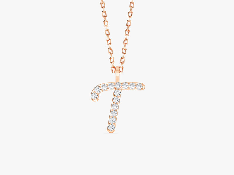 Cursive Initial Letter Necklace