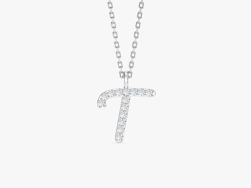 Cursive Initial Letter Necklace