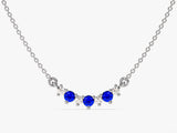 Birthstone Trio Prong Necklace