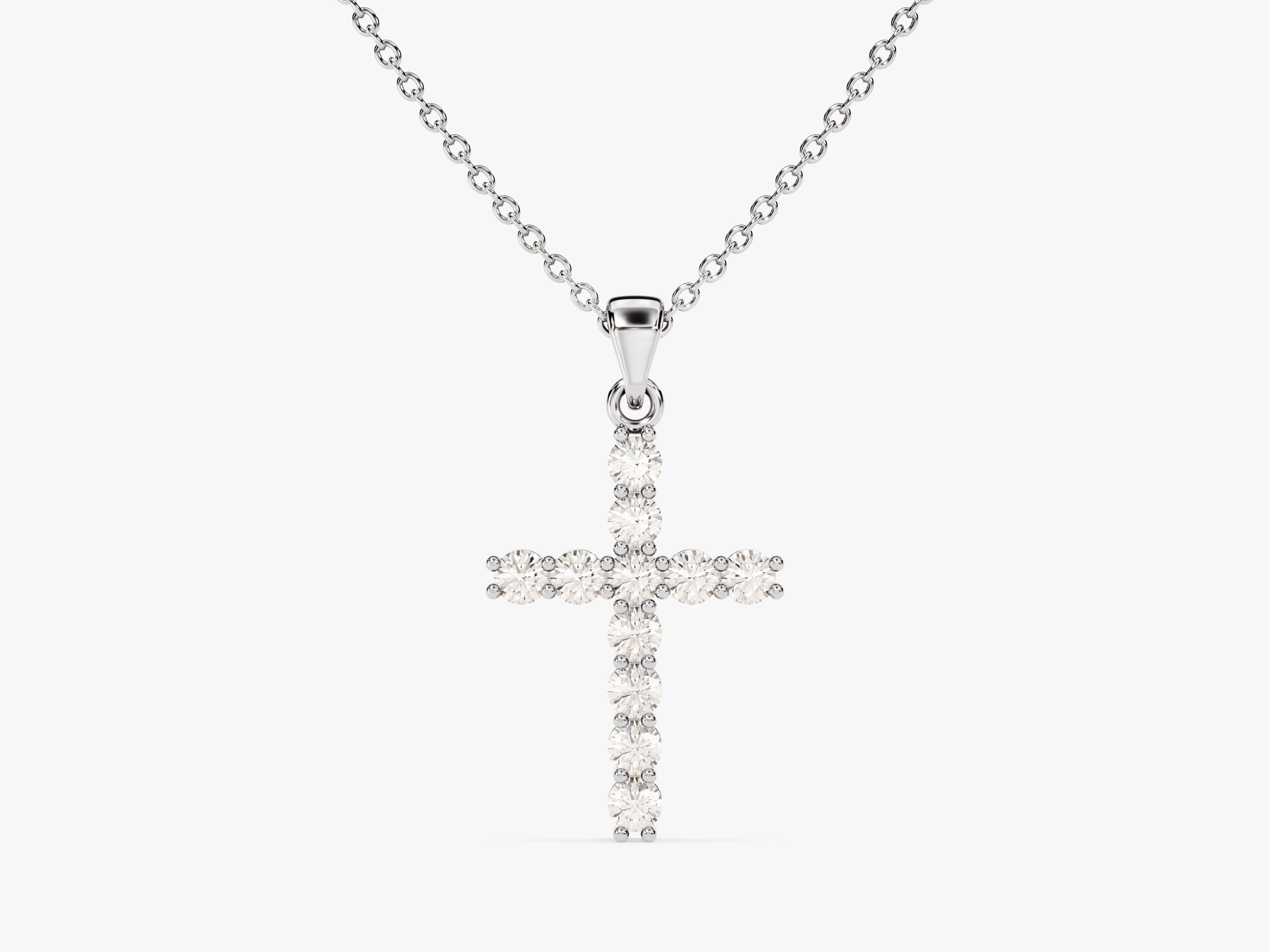 Diamond cross pendant necklace for jewelry firm