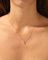 Solitaire Round Pendant Necklace