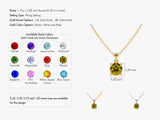 Solitaire Birthstone Necklace