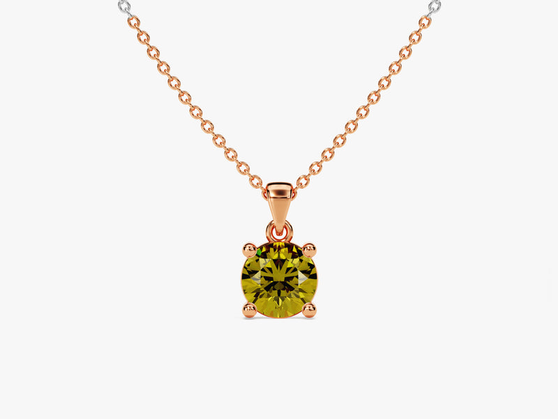 Solitaire Birthstone Necklace