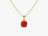 Solitaire Birthstone Necklace