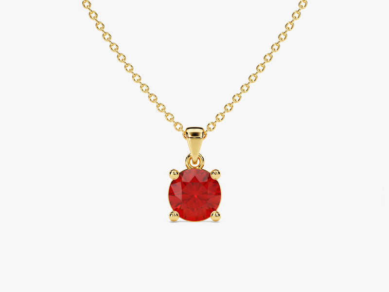 Solitaire Birthstone Necklace