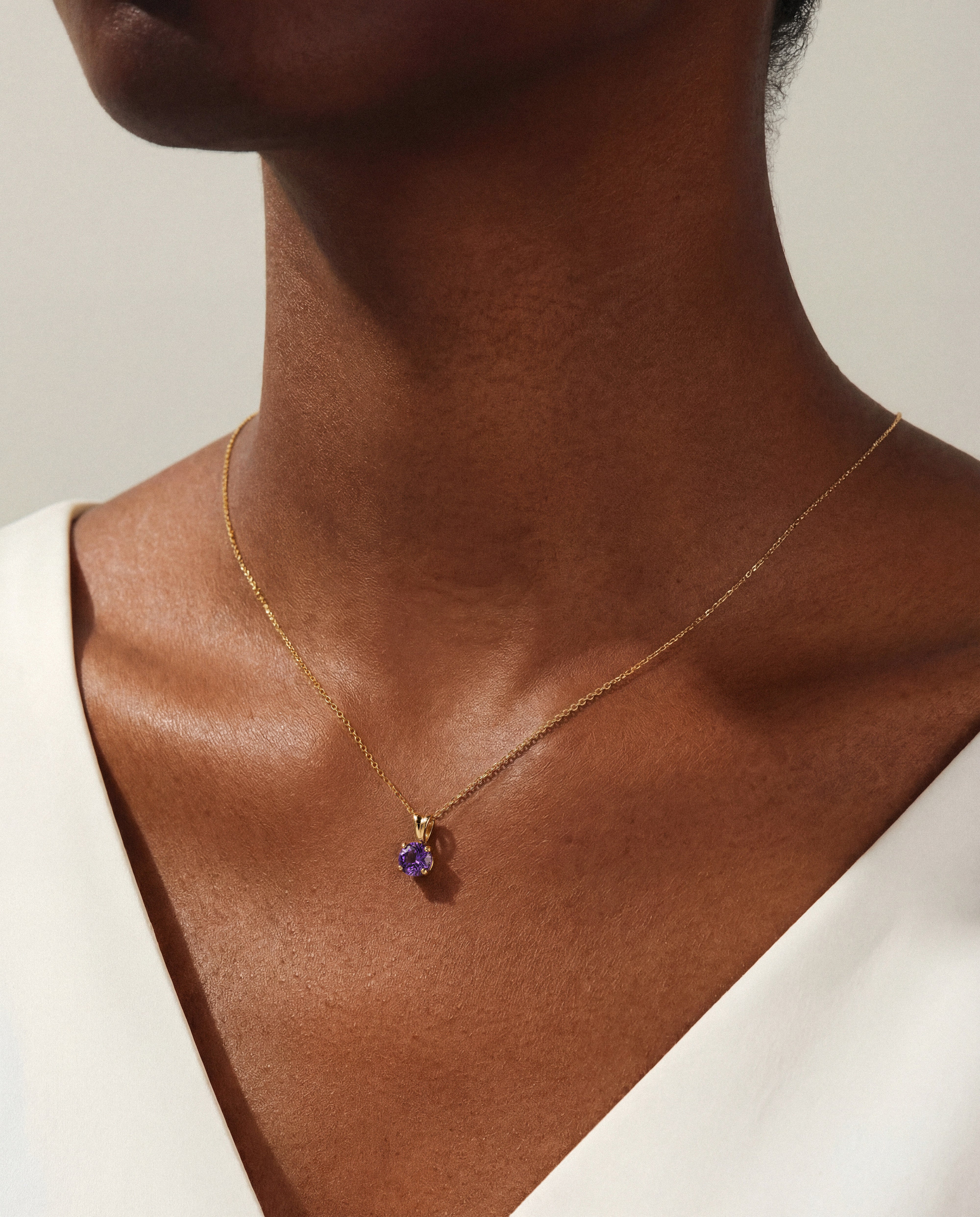 Solitaire Birthstone Necklace