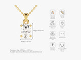 Oval Cut Solitaire Pendant (0.50 CT)