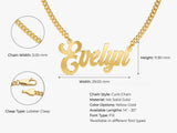 Cuban Chain Bold Name Necklace