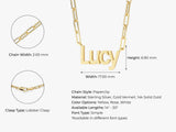 Paperclip Chain Name Necklace