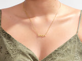 simple paperclip necklace model