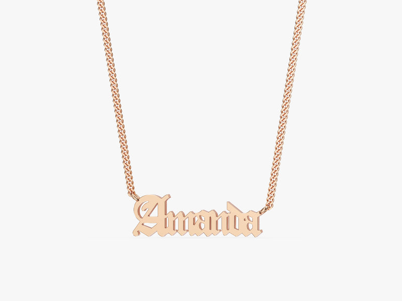 Cuban Chain Name Necklace