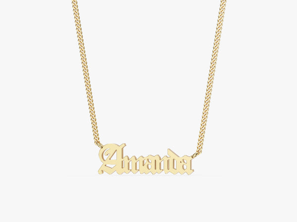 Cuban Chain Name Necklace