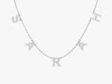 Name Necklace With Birthstone