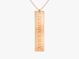 Tag Name Necklace in 14k Solid Gold