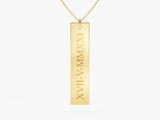 Tag Name Necklace in 14k Solid Gold