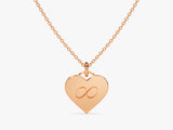 Heart Name Necklace in 14k Solid Gold