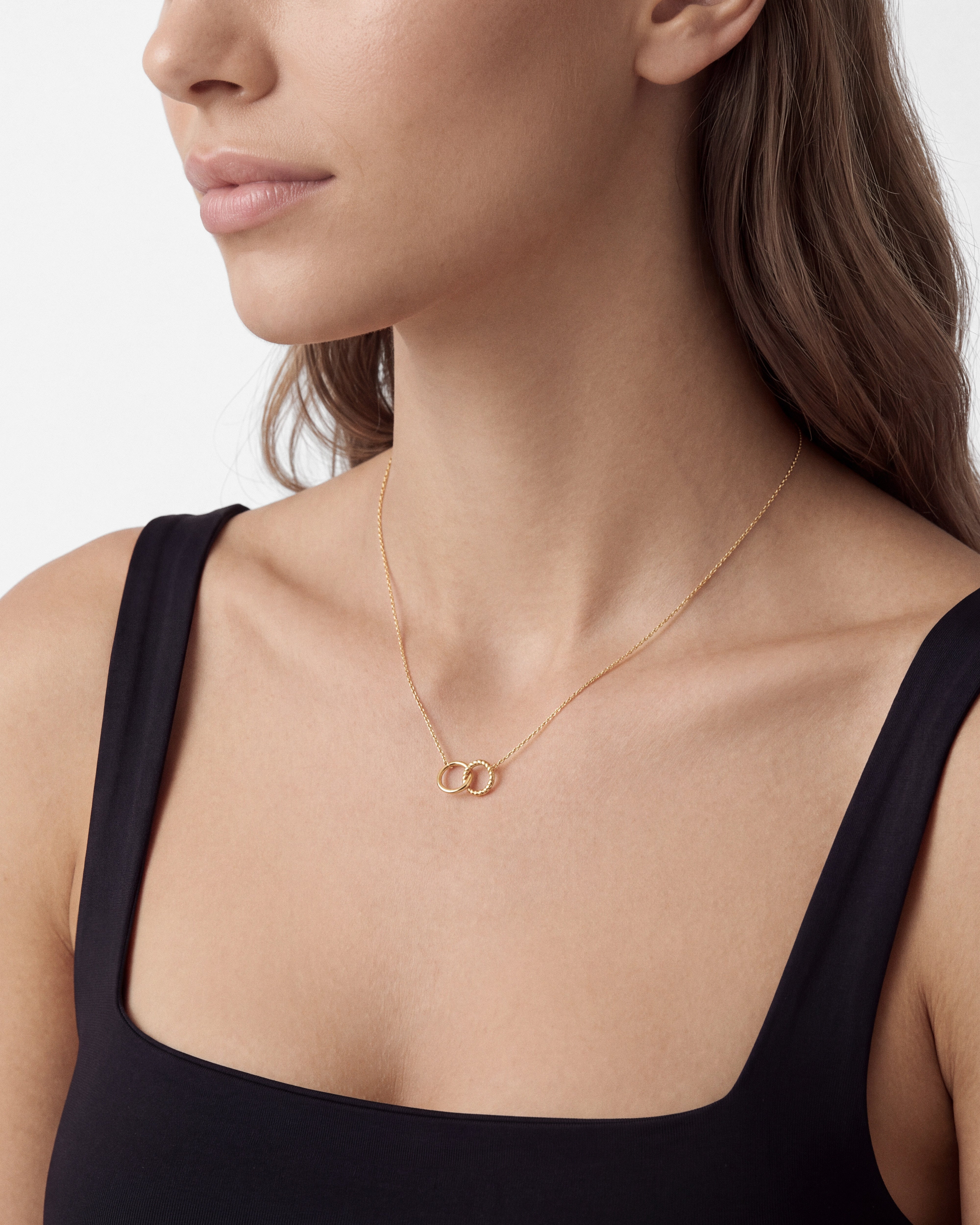Eternity Circle Charm Necklace