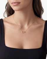 Eternity Circle Charm Necklace