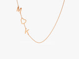 Sideways Initial Necklace