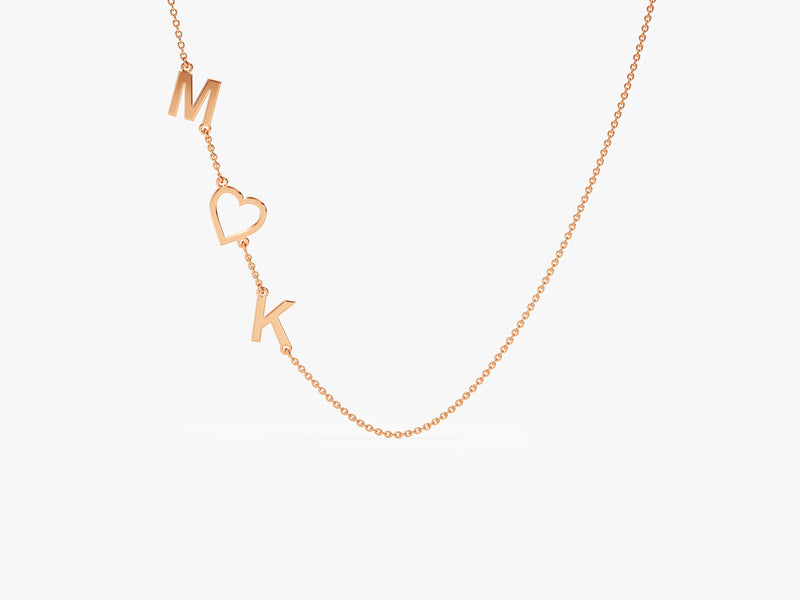 Sideways Initial Necklace