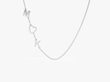 Sideways Initial Necklace