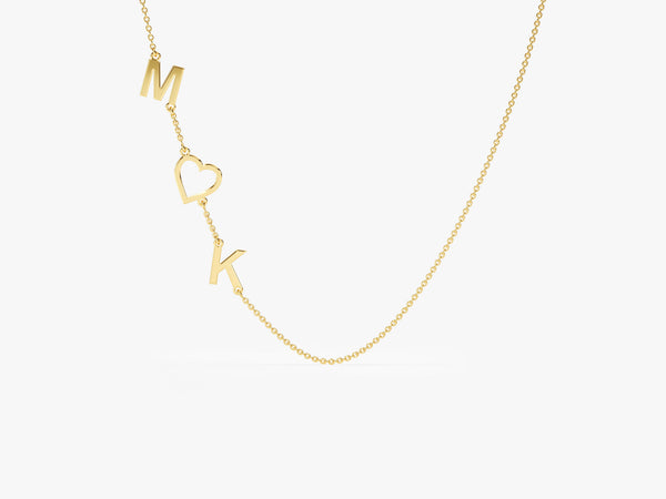Sideways Initial Necklace