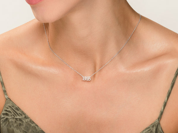 Old English Year Necklace