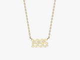 Old English Year Necklace