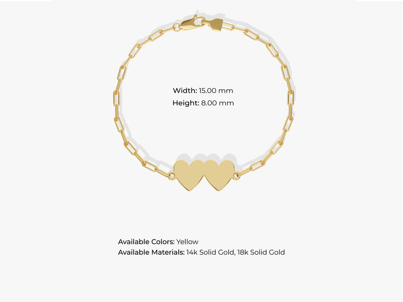 Trio Heart Name Bracelet