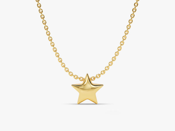 Mini Star Necklace in 14k Solid Gold