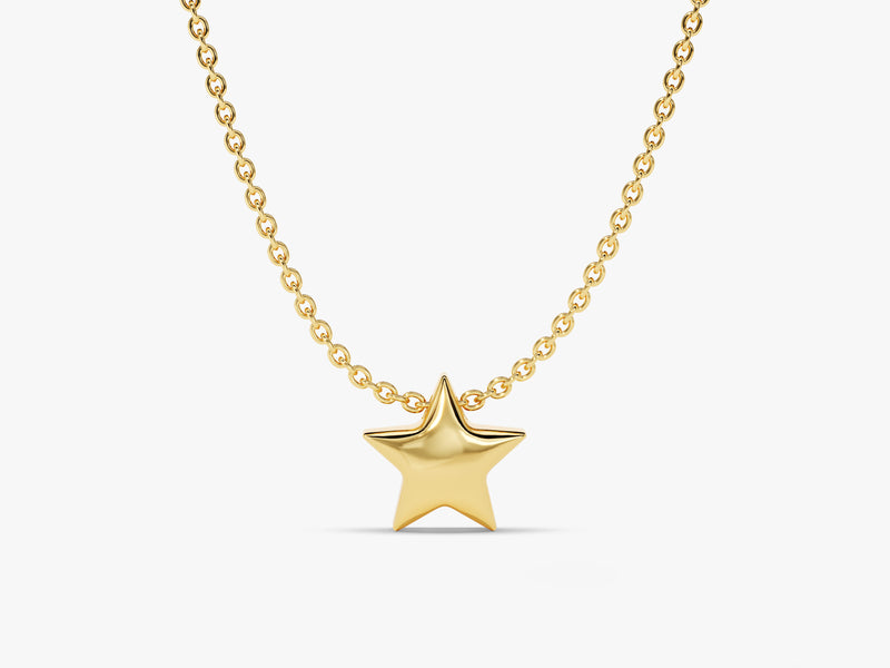 Mini Star Necklace in 14k Solid Gold