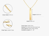 Roman Numeral Tag Necklace
